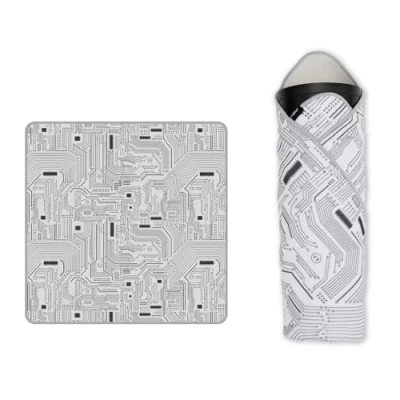 Afbeelding van PGYTECH Beschermhoes voor spiegelreflexcamera, beschermende wrap doek 45 x cm, nerd, grijs., Geek
