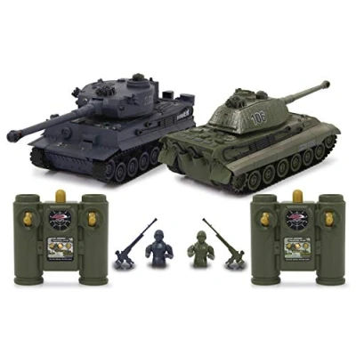 Image de JAMARA Ensemble de combat tanks RC Tiger 2 pcs 2,4 GHz 1:28