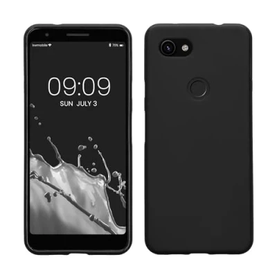 Afbeelding van kwmobile telefoonhoesje geschikt voor Google Pixel 3a Hoesje smartphone Back cover in mat zwart