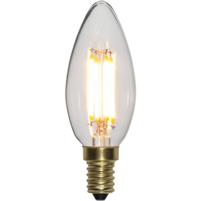 Afbeelding van 3 standen kaars led lamp 4W Super Warm Wit (&lt; 2200K) Dimbaar met schakelaar step dimming
