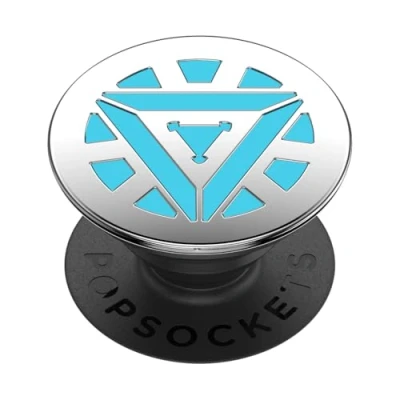 Afbeelding van PopSockets PopGrip houder en handgreep voor smartphone tablet met verwisselbare top Enamel Arc Reactor