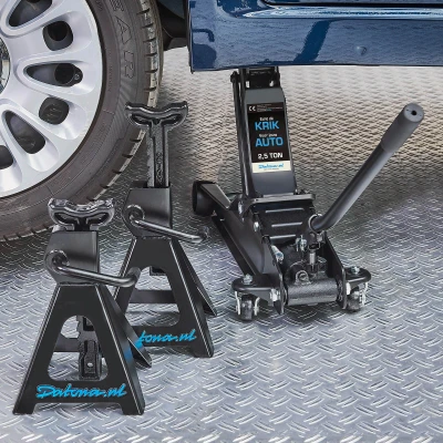 Afbeelding van Autokrik laag model 2,5 ton + assteunen 3