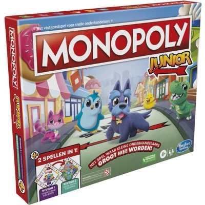 Afbeelding van Hasbro Monopoly Junior 2 in 1 bordspel