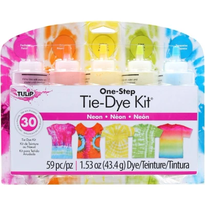 Afbeelding van One step Tie Dye Kit Neon 5 kleuren 43.4g