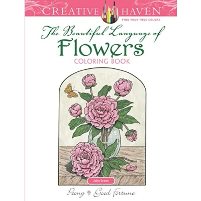 Afbeelding van Creative Haven The Beautiful Language of Flowers Coloring Book