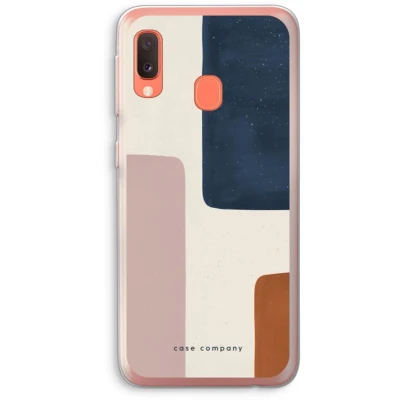 Afbeelding van Case Company® hoesje geschikt voor Samsung Galaxy A20e Geo #5 Soft Cover Telefoonhoesje Bescherming aan alle Kanten en Schermrand