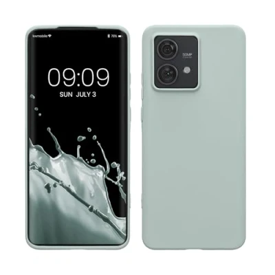 Afbeelding van kwmobile telefoonhoesje geschikt voor Motorola Edge 40 Neo Hoesje smartphone Back cover in cool mint