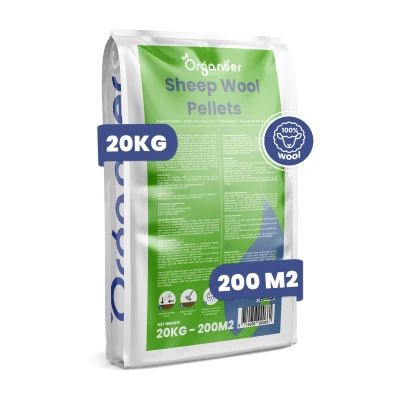 Afbeelding van Organifer Schapenwol Pellets Organische Meststof (20 kg voor 200 m2)