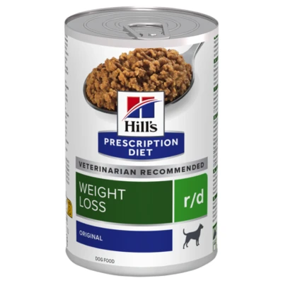 Afbeelding van Hill&#039;s Prescription Diet R/D Weight Reduction Blik Hondenvoer 350 g