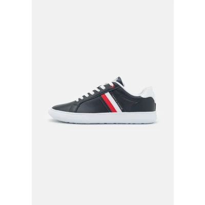 Afbeelding van Tommy Hilfiger Essential Cupsole Sneakers laag, Heren, Maat: 40, Dark blue Leer