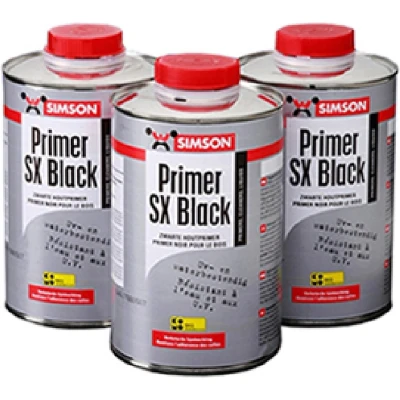 Afbeelding van Bostik primer sx black houtprimer 1 liter, zwart, fles