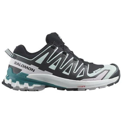 Afbeelding van Salomon XA PRO 3D V9 GTX Outdoorschoenen, Dames, Maat: 38 2/3, Black/bleached aqua/harbour blue Kunststof/ textiel