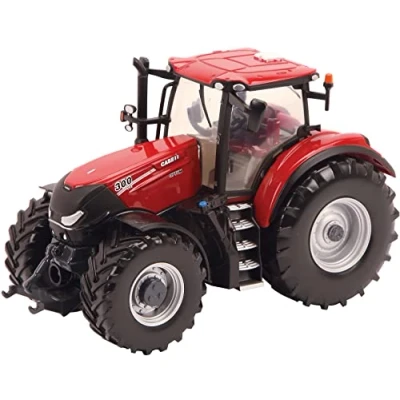 Image de Britains Tomy Case IH 300 CVX Tracteur pour enfant avec hydraulique arrière réglable en hauteur et essieu avant orientable de qualité supérieure enfants à partir 3 ans