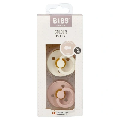 Image de Bibs 2 Sucette Duo Ivory&amp;blush