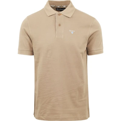 Afbeelding van Barbour Tartan Pique Polo Beige maat 3XL heren met Modern fit Pasvorm Katoen Suitable Herenkleding Poloshirt