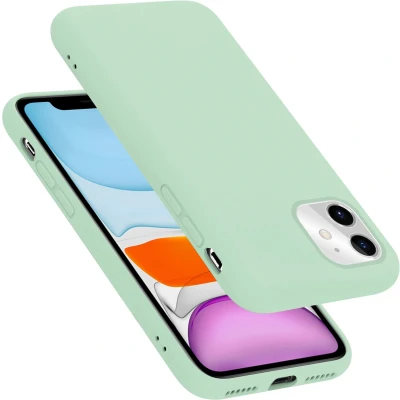 Afbeelding van Cadorabo Hoesje geschikt voor Apple iPhone 11 in LIQUID LICHT GROEN Beschermhoes gemaakt van flexibel TPU silicone Case Cover