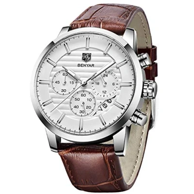 Afbeelding van Benyar Waterbestendig quartz chronograaf herenhorloge