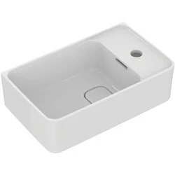 Afbeelding van Ideal Standard Strada II fontein 1 kraangat rechts met overloop 45x27cm wit
