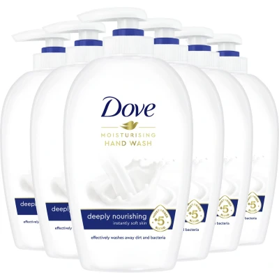 Afbeelding van Dove Caring Hand Wash 250 ml Moisturizing (6 stuks)