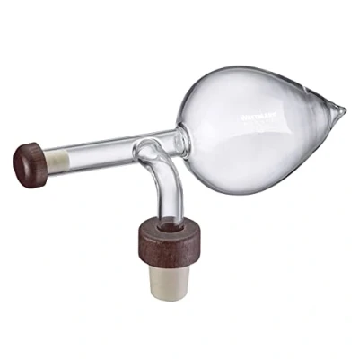 Afbeelding van Westmark Houder, inhoud: 150 ml, meet en decanteer tegelijkertijd, glas/kunststof/hout, Gourmet, transparant/bruin, 99093380
