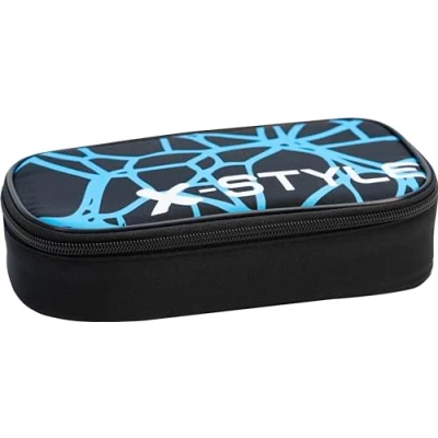 Afbeelding van Eberhard Faber schooletui jumbo X Style leeg zwart/neon blauw EF 577481