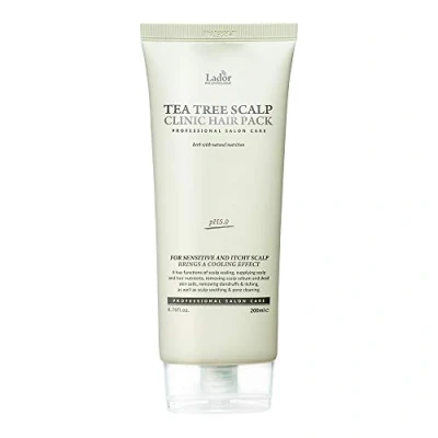 Afbeelding van LA&#039;DOR Tea Tree Scalp Clinic Hair Pack 200 ml verfrissend haar, leer, verfrissend, boom, bomen, extract, groen, behandeling, ontlasting, droog, voorkomt roos