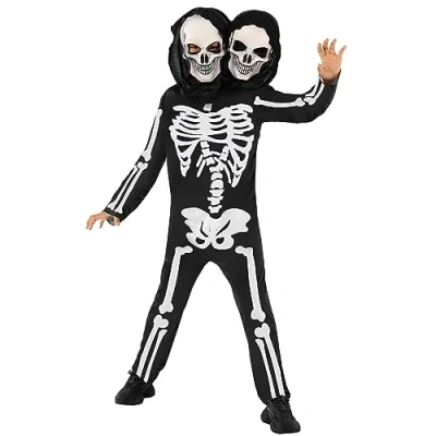 Afbeelding van Morph skeletkostuum voor kinderen, jongens, Halloween kostuum skelet, maat M