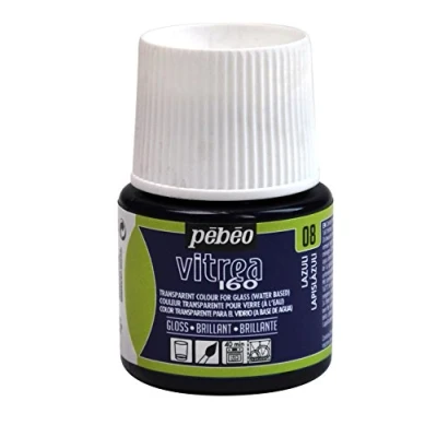 Afbeelding van Pebeo, kleuren + verf voor doe het zelvers, Vitrea 160 Glanzende (Lazulith, 45 ml)