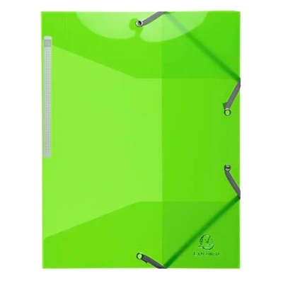 Afbeelding van Exacompta 55673E map met elastieken en 3 kleppen, 24 x 32 cm, groen, 1 eenheid