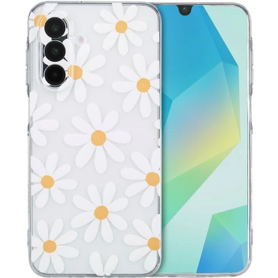 Afbeelding van imoshion hoesje Geschikt voor Samsung Galaxy A26 Siliconen Design verpakking Meerkleurig / Daisy Flower
