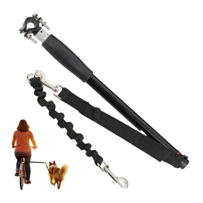 Afbeelding van fietsbeugel hond afstandhouder: 37,5 cm met riem