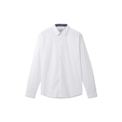 Afbeelding van TOM Tailor Stretch FIT Overhemd, Heren, Maat: Large, White