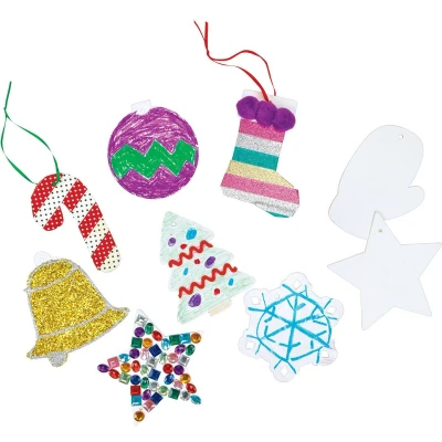 Afbeelding van Colorations Kartonnen Kersthangers, Set van 48