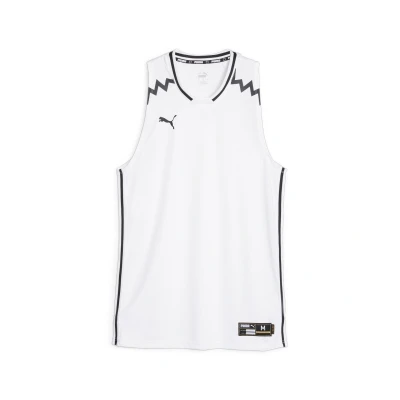 Afbeelding van Puma Hoops TEAM GAME Top, Heren, Maat: Small, White