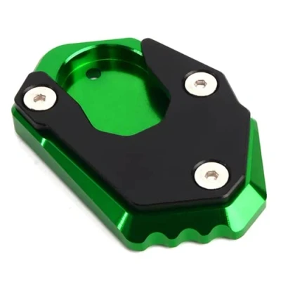 Afbeelding van CCYYMOWOK Motorfiets standaard verlengplaat voor Kawasaki ER 6N ER6F Z650 Z900 Z900RS Z1000 Z1000SX NINJA1000SX ZX6R ZX10R (groen)