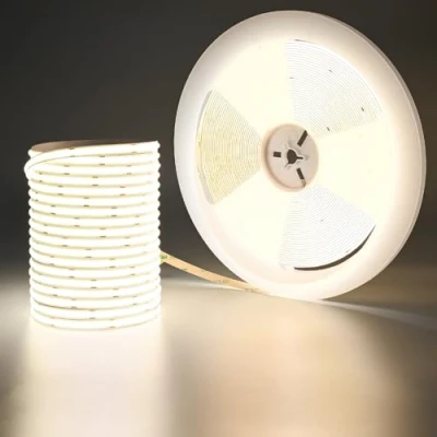 Afbeelding van GOMING COB ledstrip, 24 V, 20 m, natuurlijk wit, 4000 K, 146 W, 480 leds/m, gelijkmatige helderheid, CRI 93+, hoge 14000 lm, niet waterdicht, op maat te snijden, ledstrip voor thuis