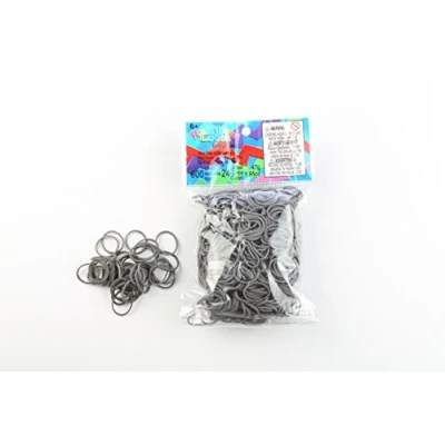 Image de Recharges 600 élastiques Rainbow Loom Gris