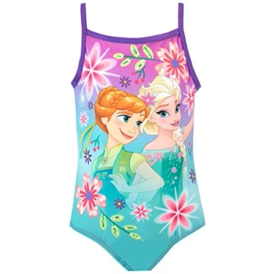 Afbeelding van Disney Badpak Frozen Anna En Elsa Meisje 2 6 Jaar, Paars.