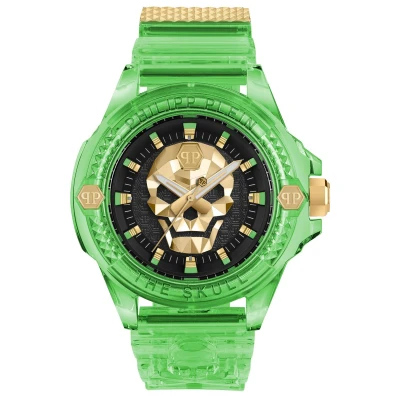 Afbeelding van Philipp Plein The $Kull Scuba Duba Edition PWWAA0924 Horloge Kunststof Groen Ø 44 mm