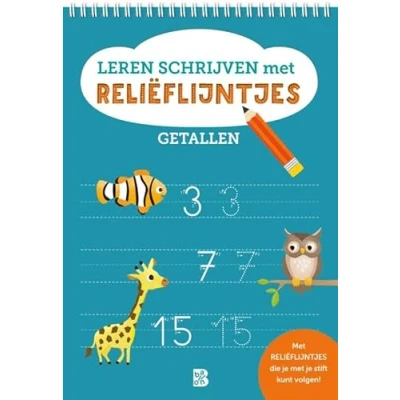Afbeelding van Leren schrijven met reliëflijntjes: Getallen