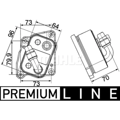 Afbeelding van MAHLE ORIGINAL CLC 107 000P Oliekoeler BMW: 3 Touring, X3, Compact