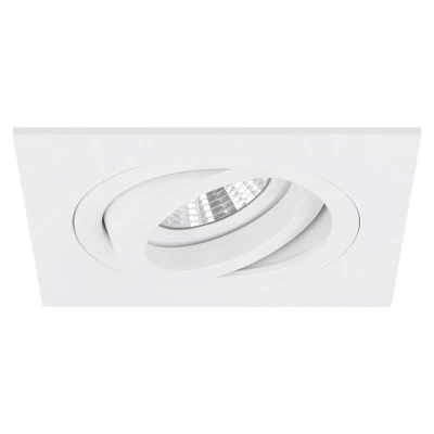 Afbeelding van Torino Inbouwspot Wit Vierkant Kantelbaar 1 Lichtpunt 93x93mm