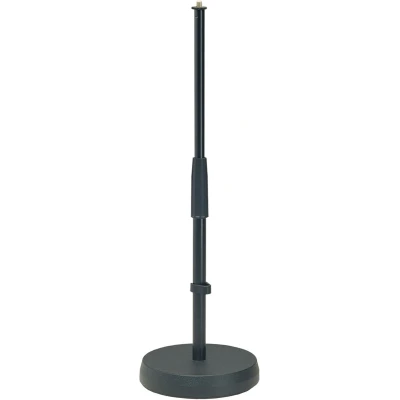Afbeelding van König &amp; Meyer 233 tafel/Bodestatief,zwart H:355/580, rondsokkel 180mm Microfoonstandaard