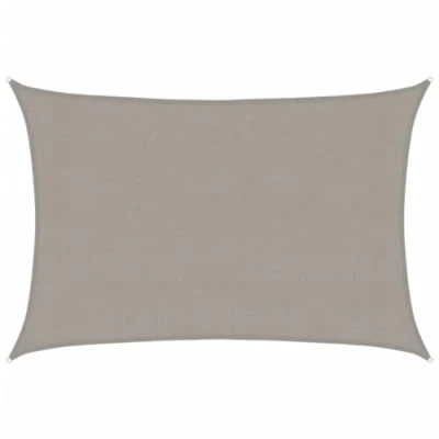 Afbeelding van Zonnezeil 160 g/m² rechthoekig 3x4,5 m HDPE lichtgrijs