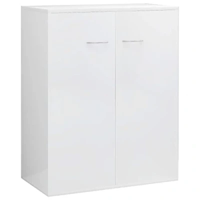 Afbeelding van Dressoir 60x30x75 cm spaanplaat hoogglans wit