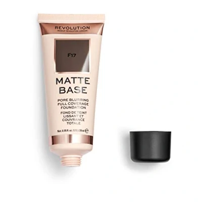 Afbeelding van Makeup Revolution Matte Base Pore Blurring Full Coverage Foundation F17