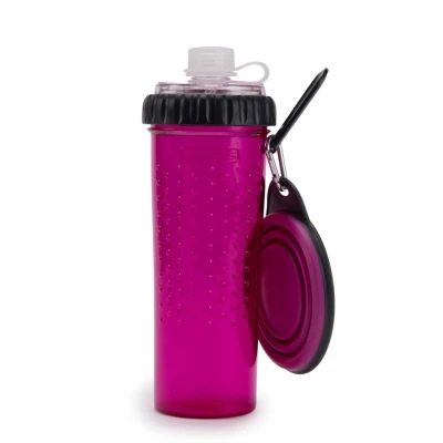 Afbeelding van Dexas Snack Duo met travel cup Fuchsia