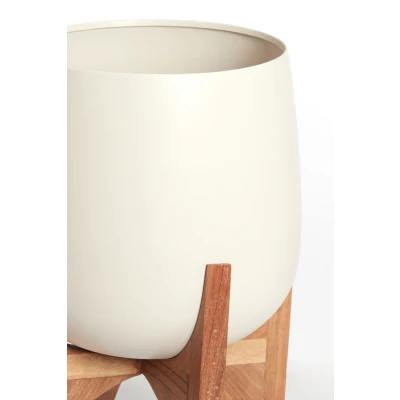 Afbeelding van Light &amp; Living Pot KARUNA Ø59x82cm Wit