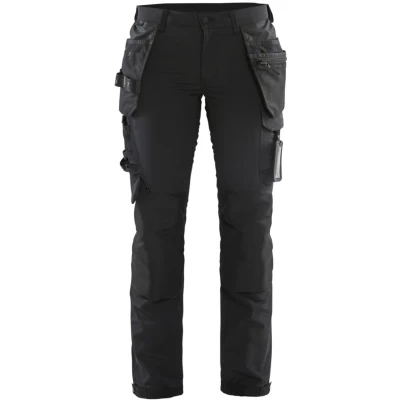 Afbeelding van Blaklader Dames 4 weg stretch werkbroek 7192 1645 Zwart/Donkergrijs C34
