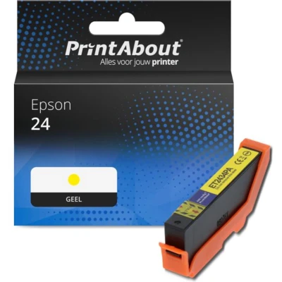 Afbeelding van Huismerk Epson 24 (C13T24244012) Inktcartridge Geel